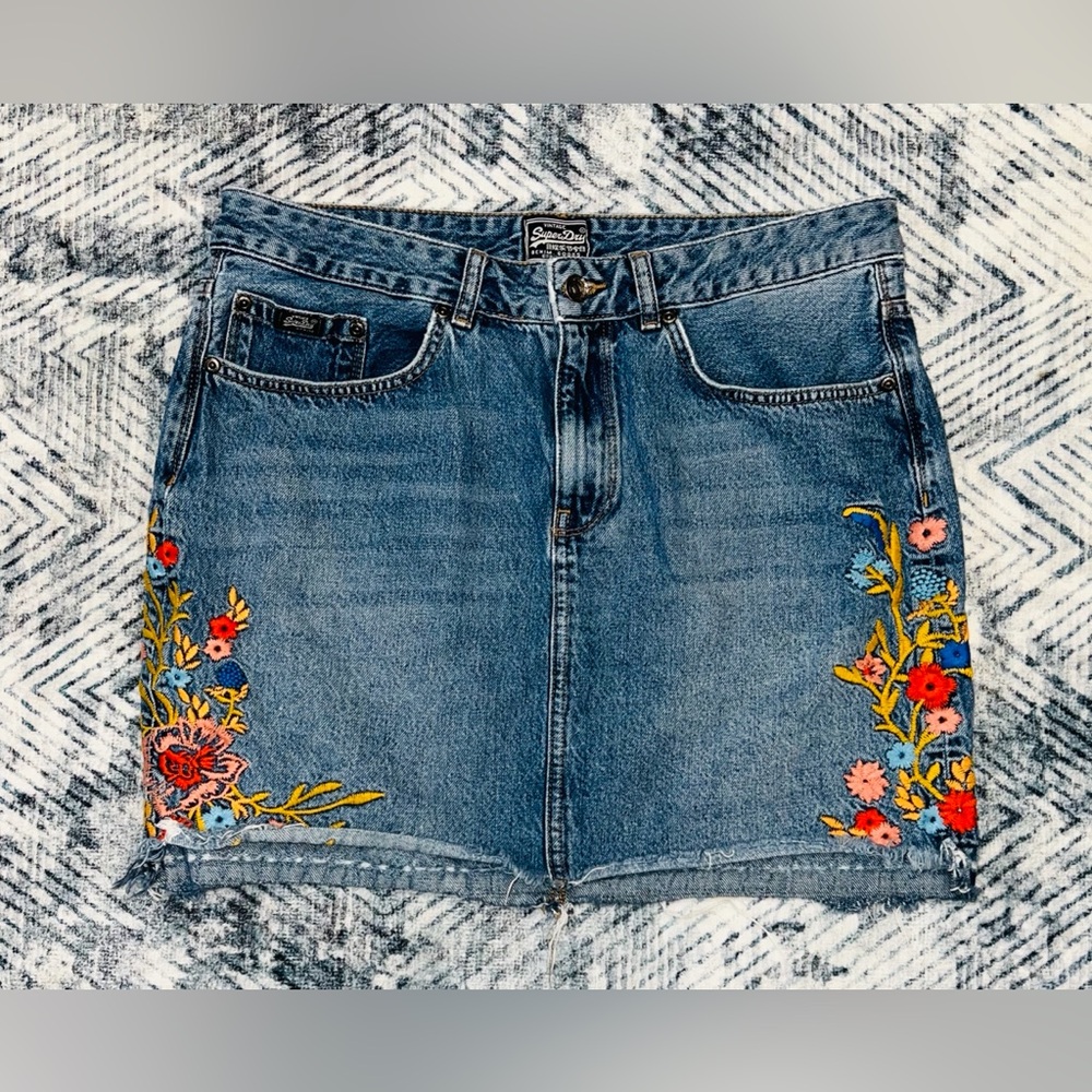 Vintage  SuperDry Denim Skirt | Women’s 32”